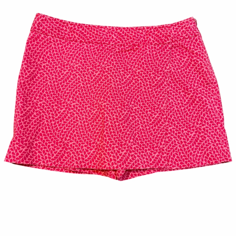 Ann Taylor‎ Pink Wrap Skort – Built-In Shorts – Size 12P – Cotton Summer Skort